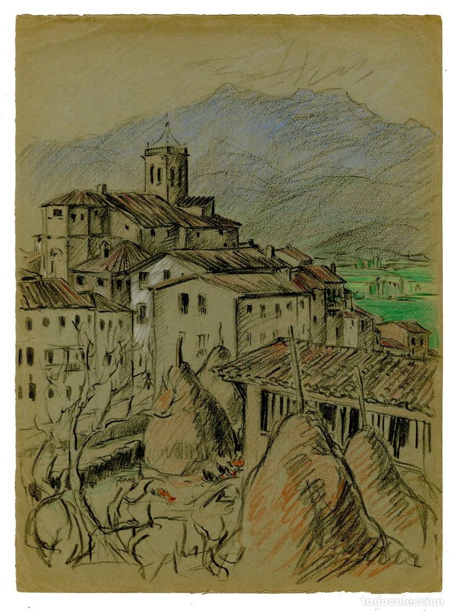 Arte: (C) Dibujo Original de Luis Macaya - Olot S.Esteve d'en Bas - T&eacute;cnica Carb&oacute;n 28x37cm