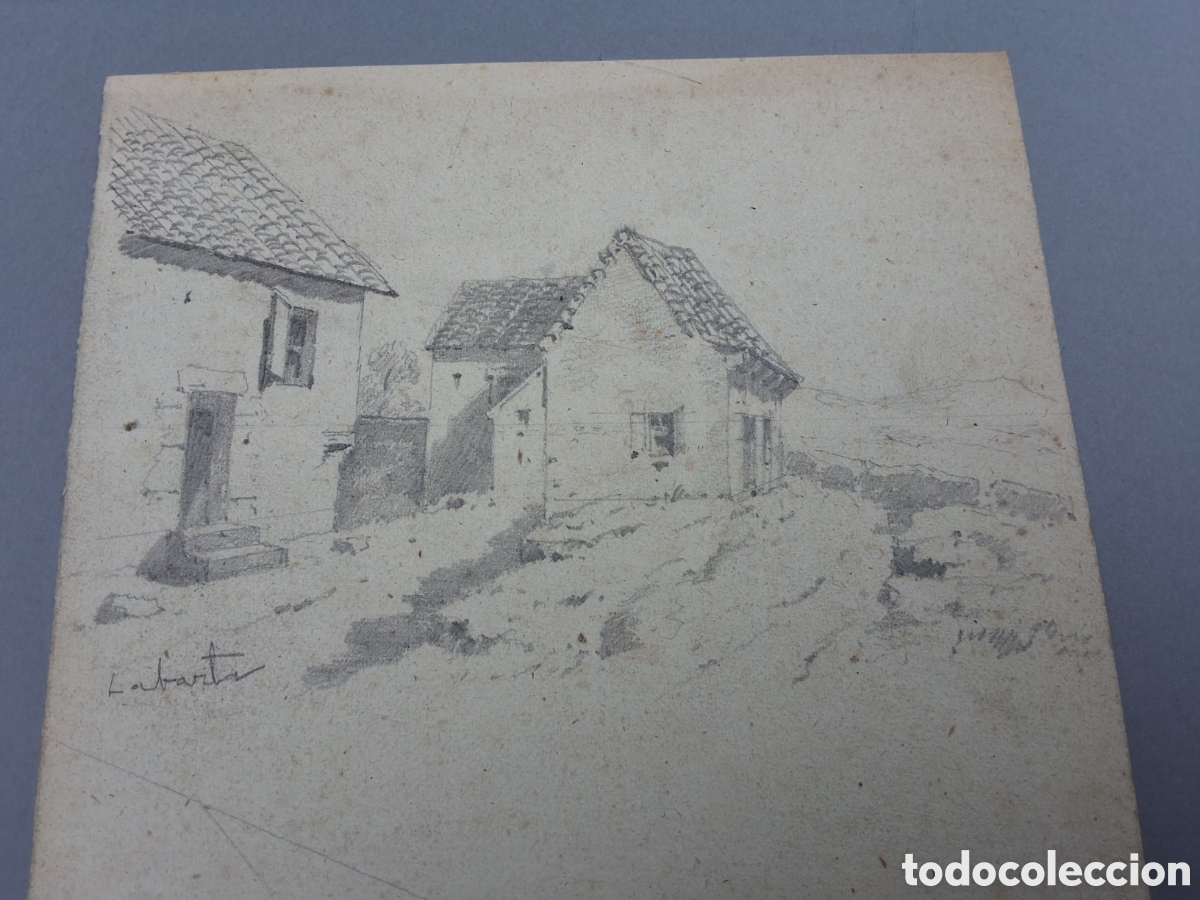 Arte: Francisco Labarta. Estudio de perspectiva. - Foto 2