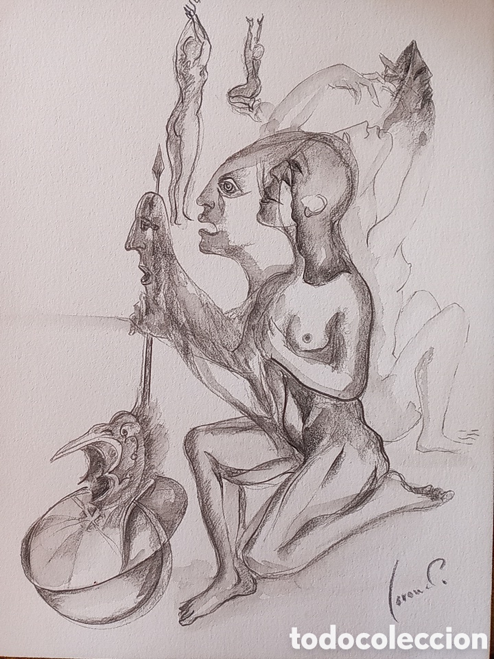 Arte: MANUEL CORONADO.DIBUJO ORIGINAL.FIRMADO