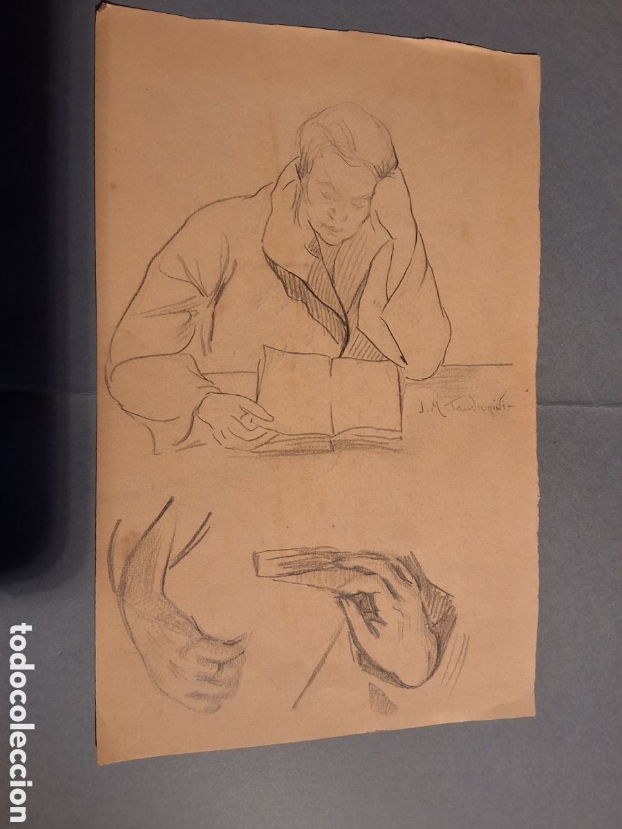 Arte: Jose Maria Tamburini. Dama leyendo