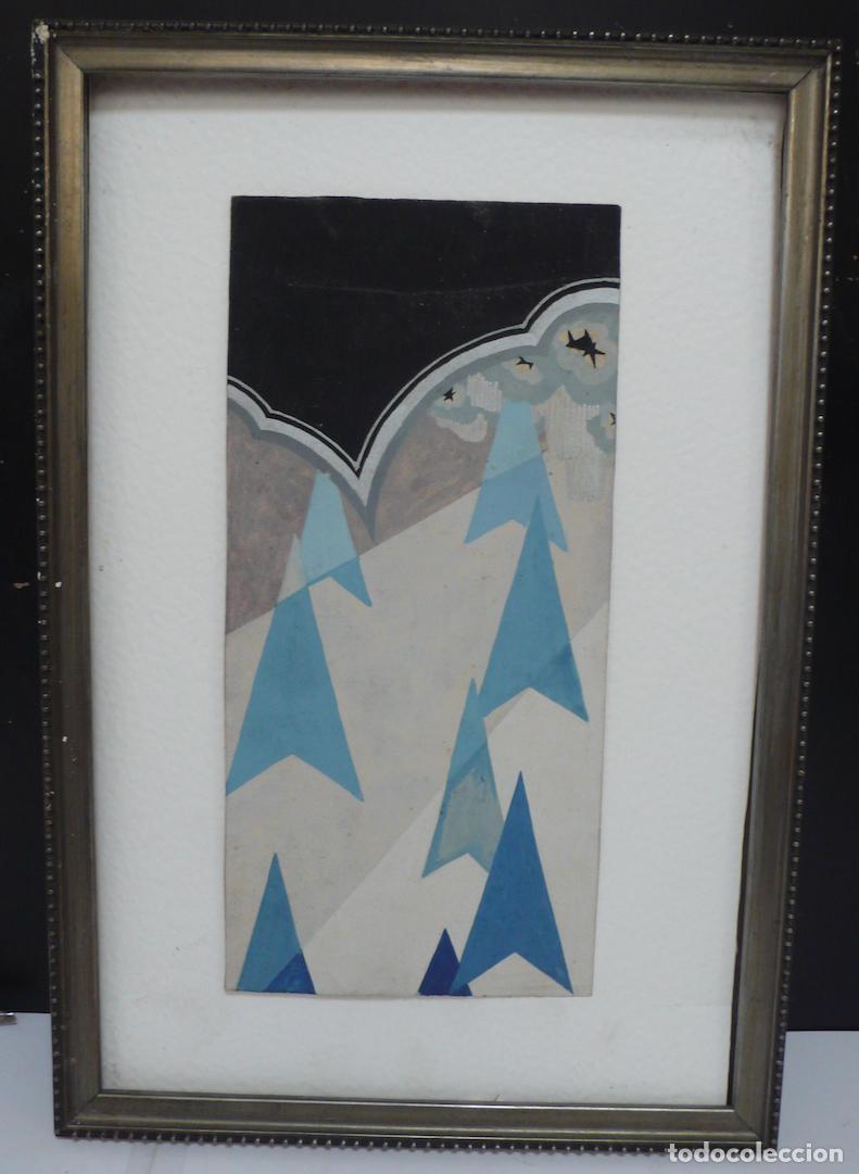 Arte: DIBUJO ABSTRACTO EN GOUACHS