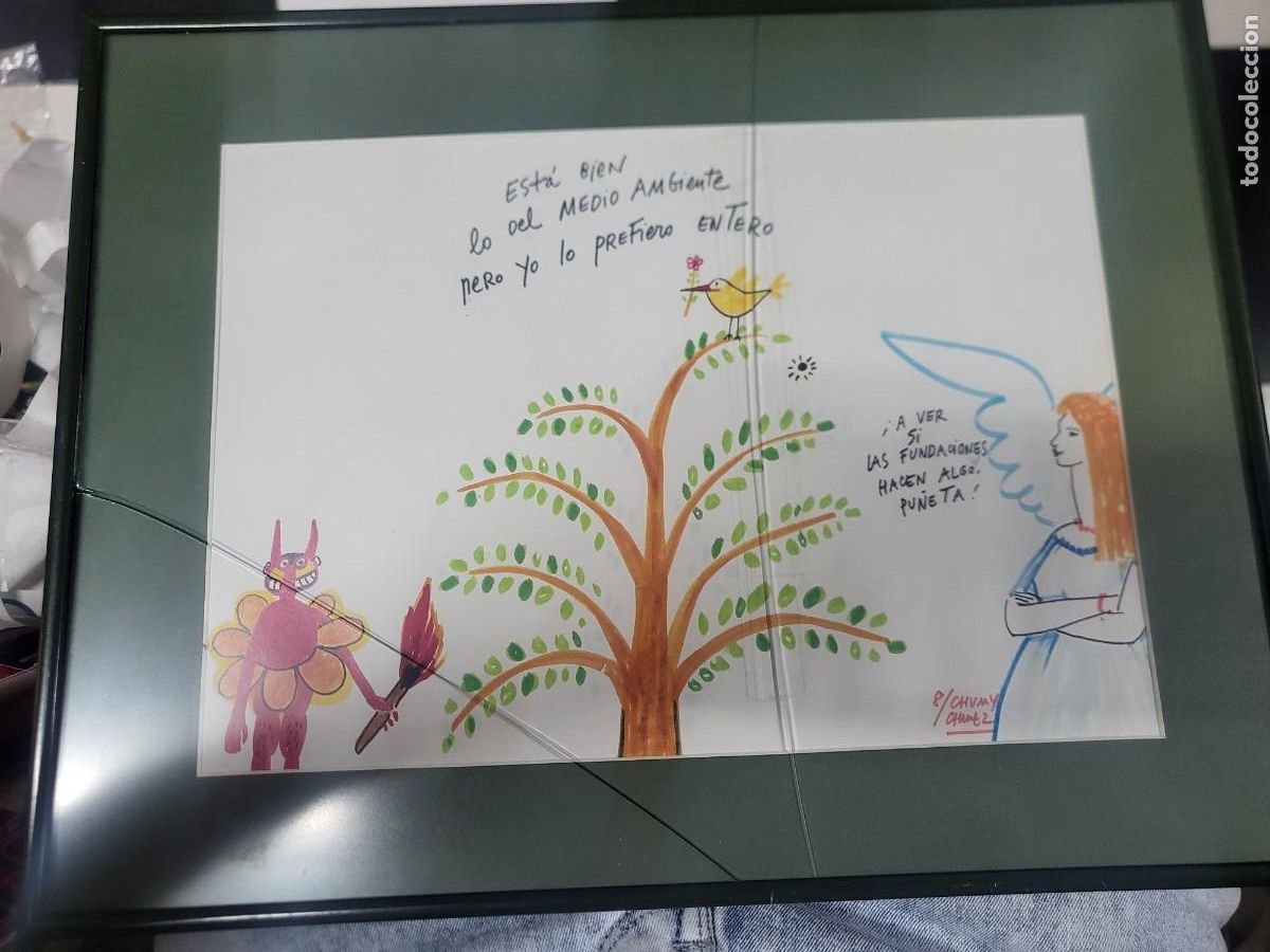 Arte: Ilustraci&oacute;n serigr&aacute;fica firmada Chumy Ch&uacute;mez