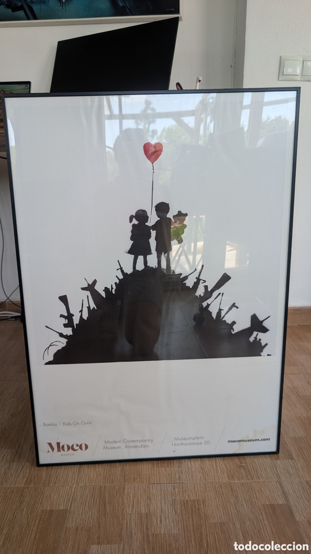 Arte: Cuadro / L&aacute;mina Obra Gr&aacute;fica Estilo Banksy - Arte Urbano / Street Art / Grafiti Enmarcado