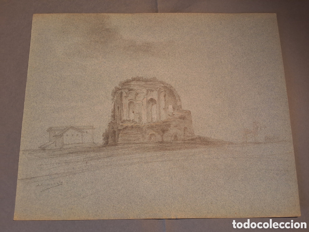 Arte: Manuel Picolo. Edificaci&oacute;n en ruinas.