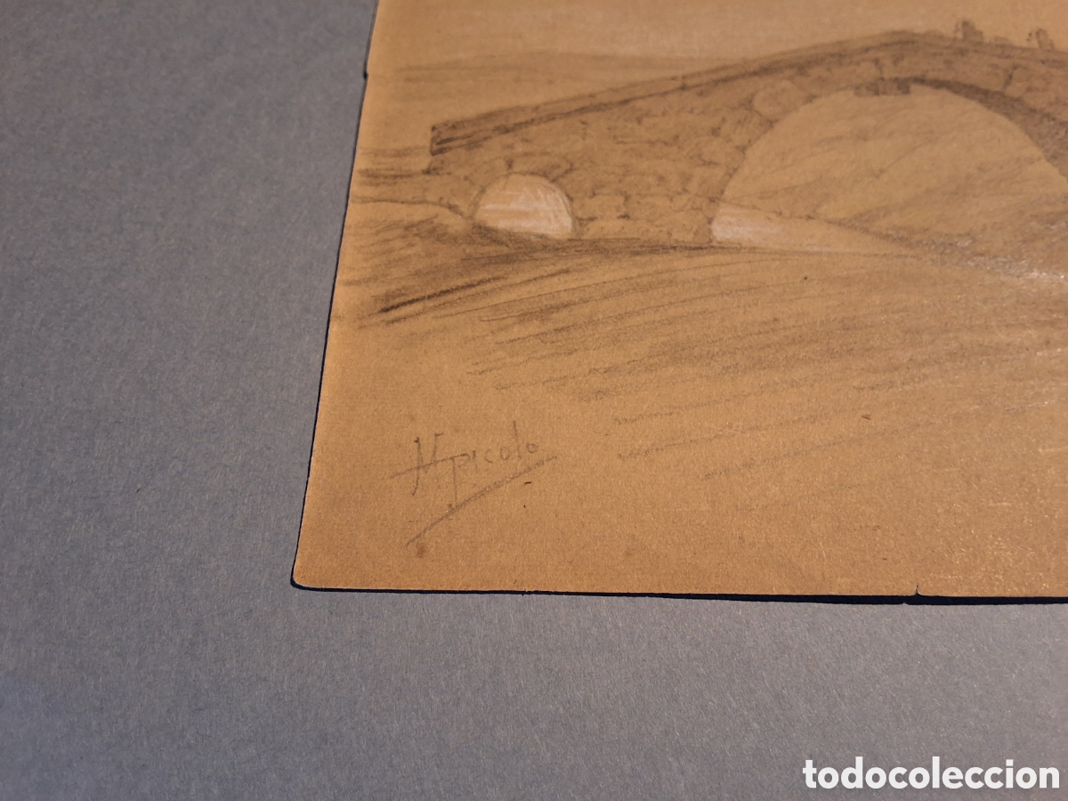 Arte: Manuel Picolo. Puente y casa. - Foto 2