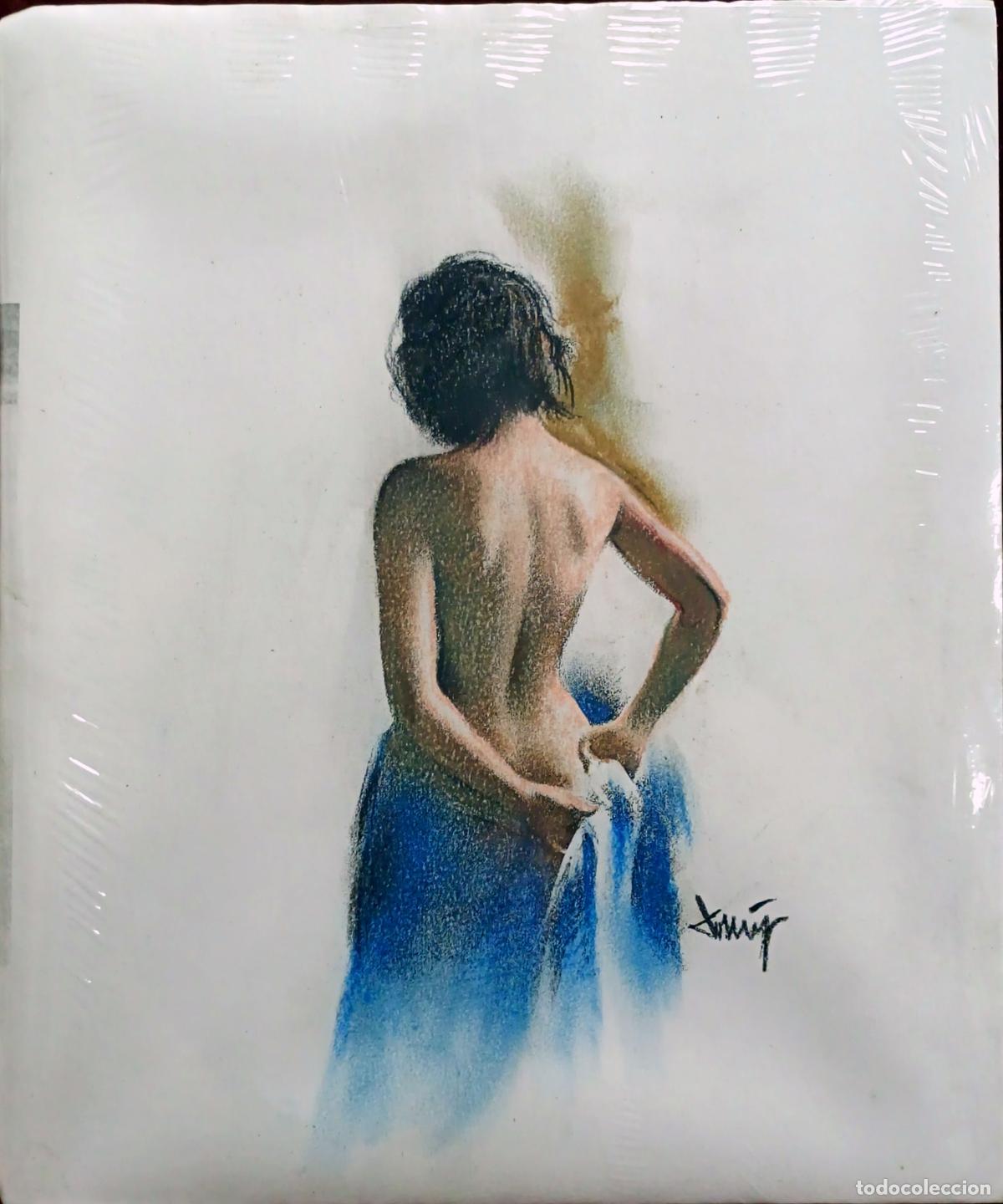 Arte: PASTEL. MUJER DE ESPALDA. D. &Aacute;LVAREZ G&Oacute;MEZ. 22,5 X 27 CM