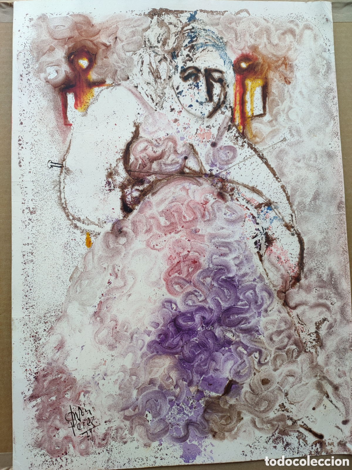 Arte: Bonaventura Ans&oacute;n P&eacute;rez t&egrave;cnica mixta firmada en 1974