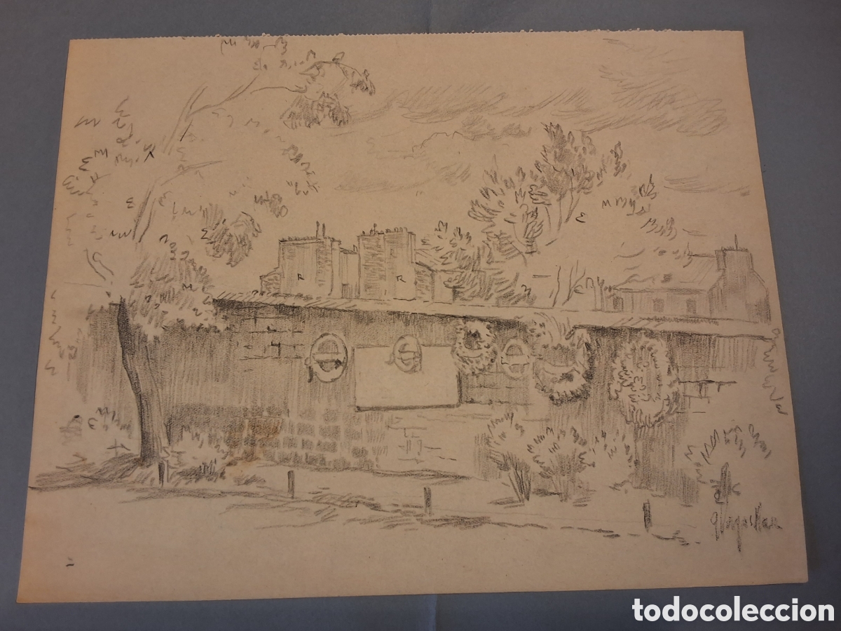 Arte: Guillermo Vargas Ruiz. Vista de un muro y de edificios.
