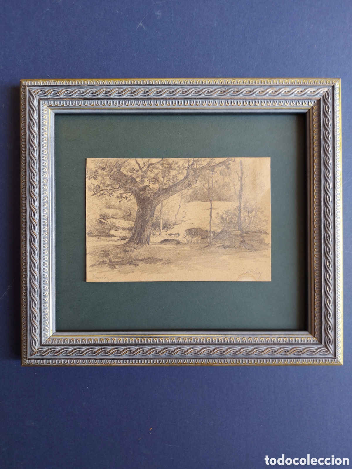 Arte: JOS&Eacute; M&ordf; SUAY &rdquo;APUNTE DEL NATURAL PAISAJE&rdquo; DIBUJO EPOCA