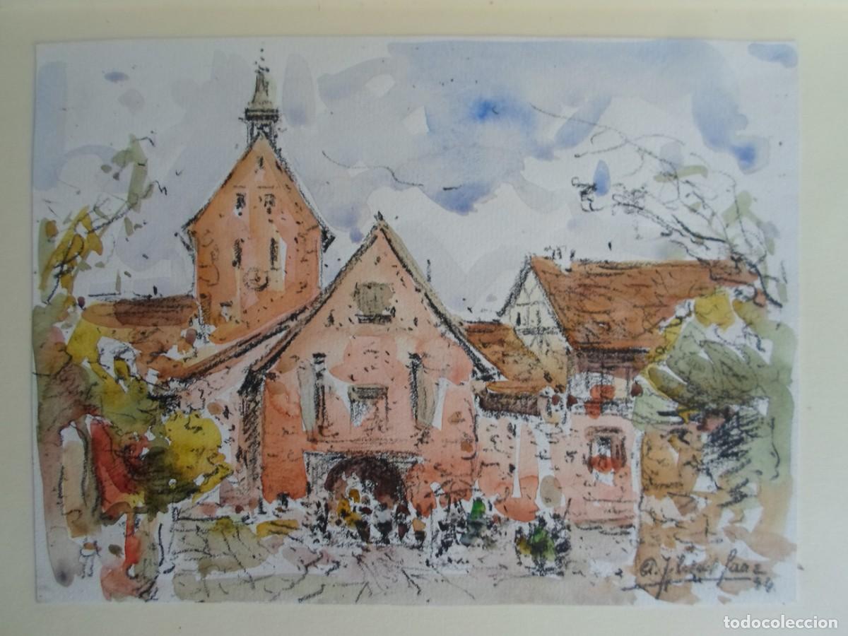 Arte: Antonio Iglesias Sanz (Madrid 1935-2003) dibujo17x22 en papel 21x31cms firmado 1994