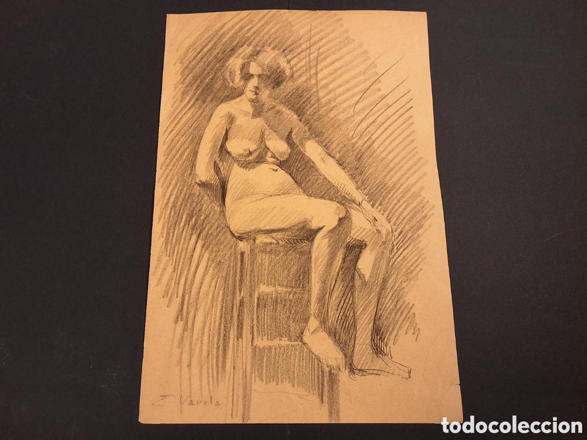 Arte: Eulogio Varela. Desnudo femenino.