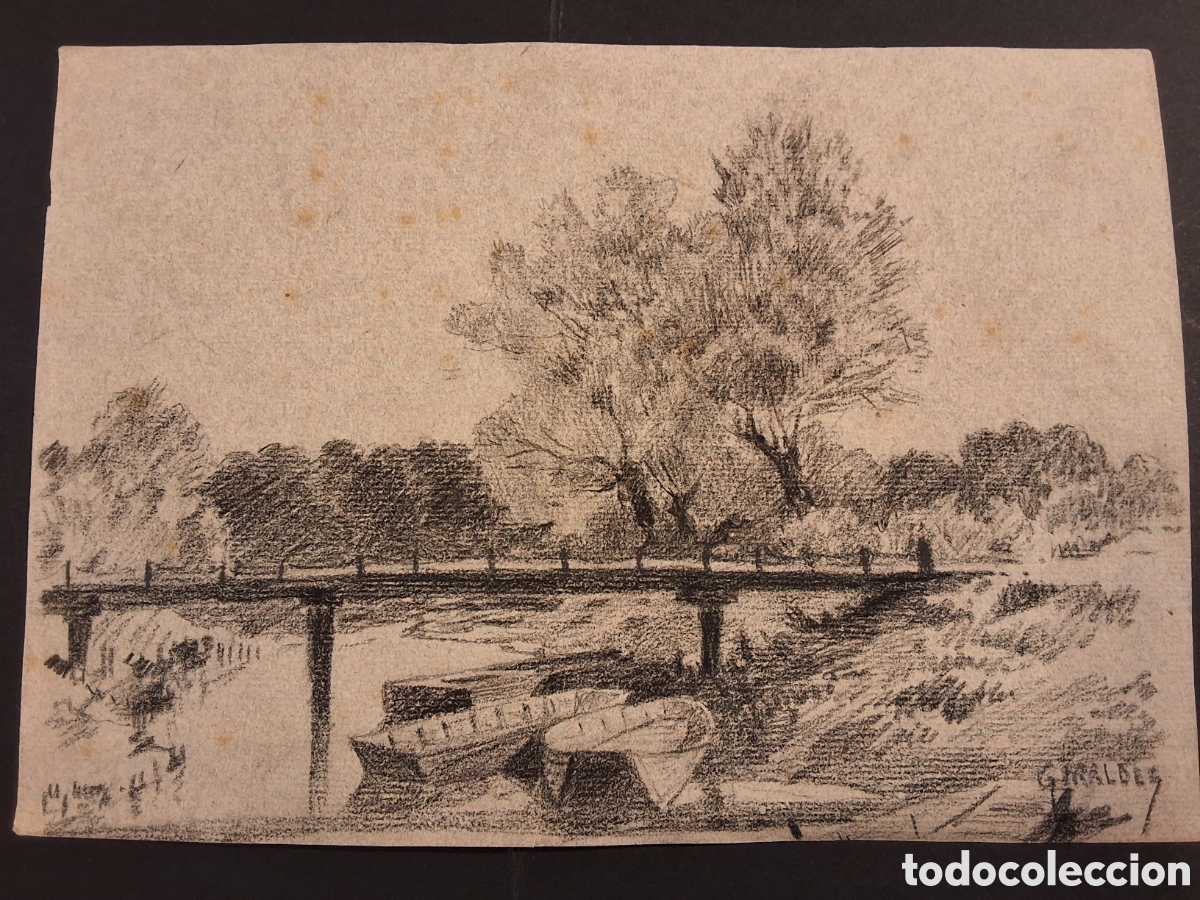 Kunst: Adolfo Giraldez. El embarcadero.