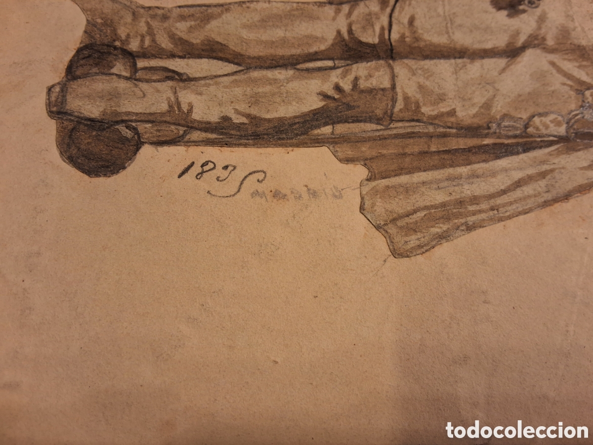 Arte: An&oacute;nimo. Retrato de Napole&oacute;n. - Foto 2