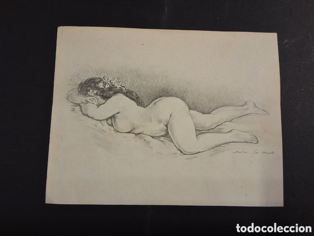 Arte: Federico Ribas. Desnudo femenino.