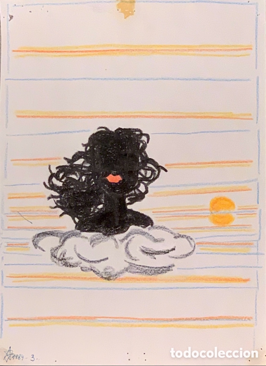 Arte: Mart&iacute;nez Albuquerque, Juan Carlos (Murcia, 1962). Dibujo. L&aacute;piz sobre papel. 1984.