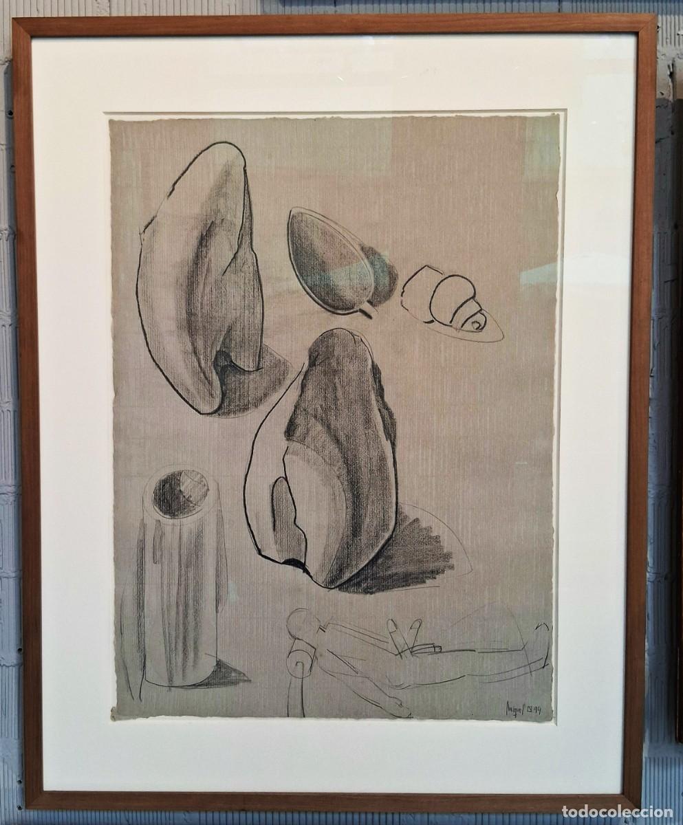 Arte: Miquel Navarro (Mislata, Valencia, Espa&ntilde;a, 1945) &rdquo;F&oacute;sil III&rdquo; grafito sobre papel (67 x 49) 1994