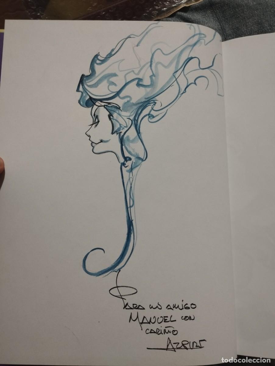 Arte: ORIGINAL ALFONSO AZPIRI DIBUJO Y DEDICATORIA