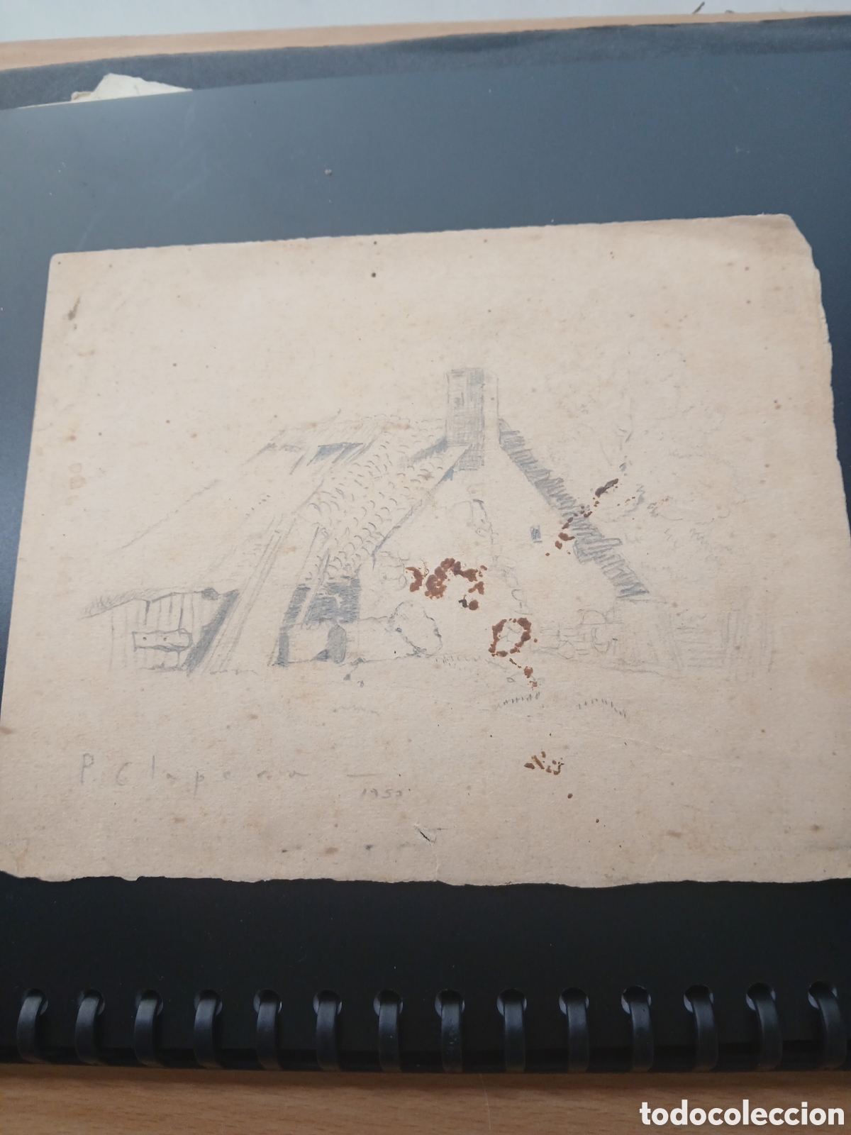 Arte: Dibujo firmado p,clapera