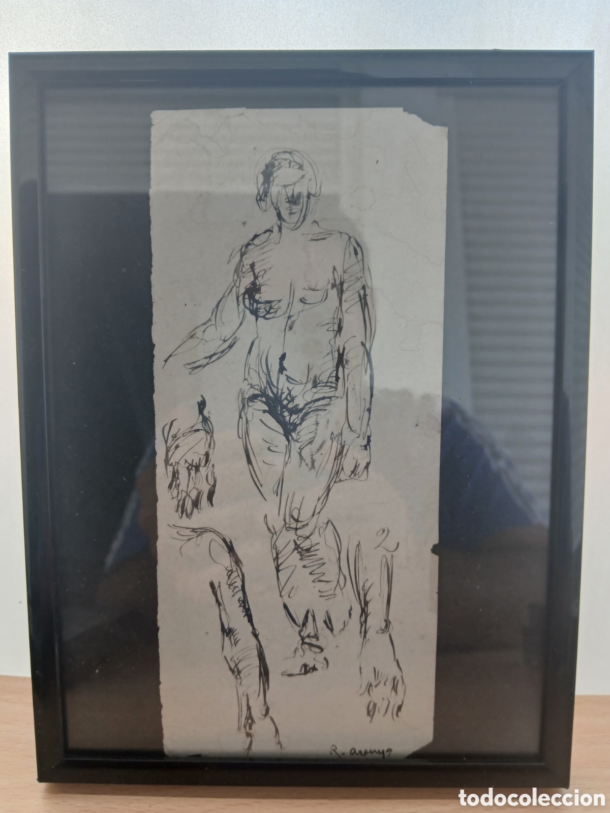 Arte: Dibujo a plumilla sin identificar - Foto 1