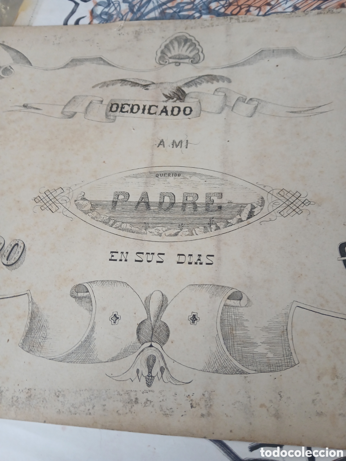 Arte: Dibujo antiguo plumilla - Foto 2