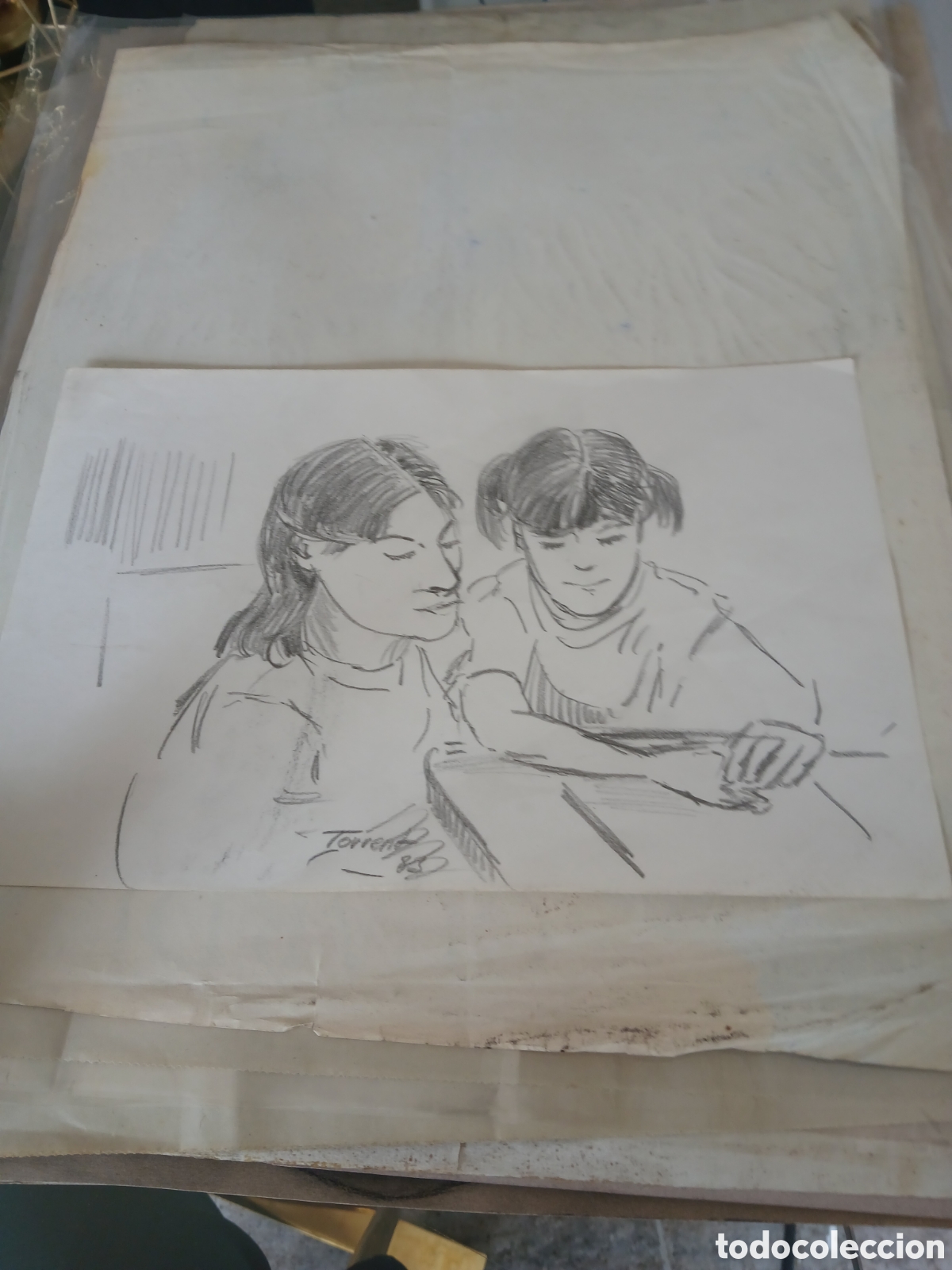 Arte: Dibujo firmado a identificar