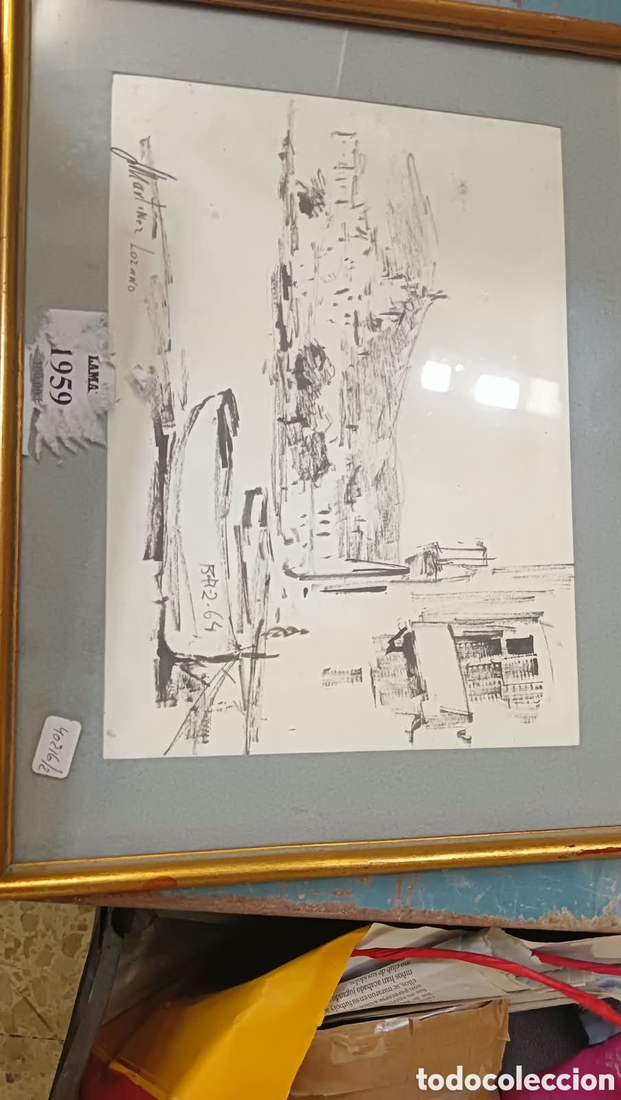 Arte: Dibujo firmado. Autor: Mart&iacute;nez Lozano