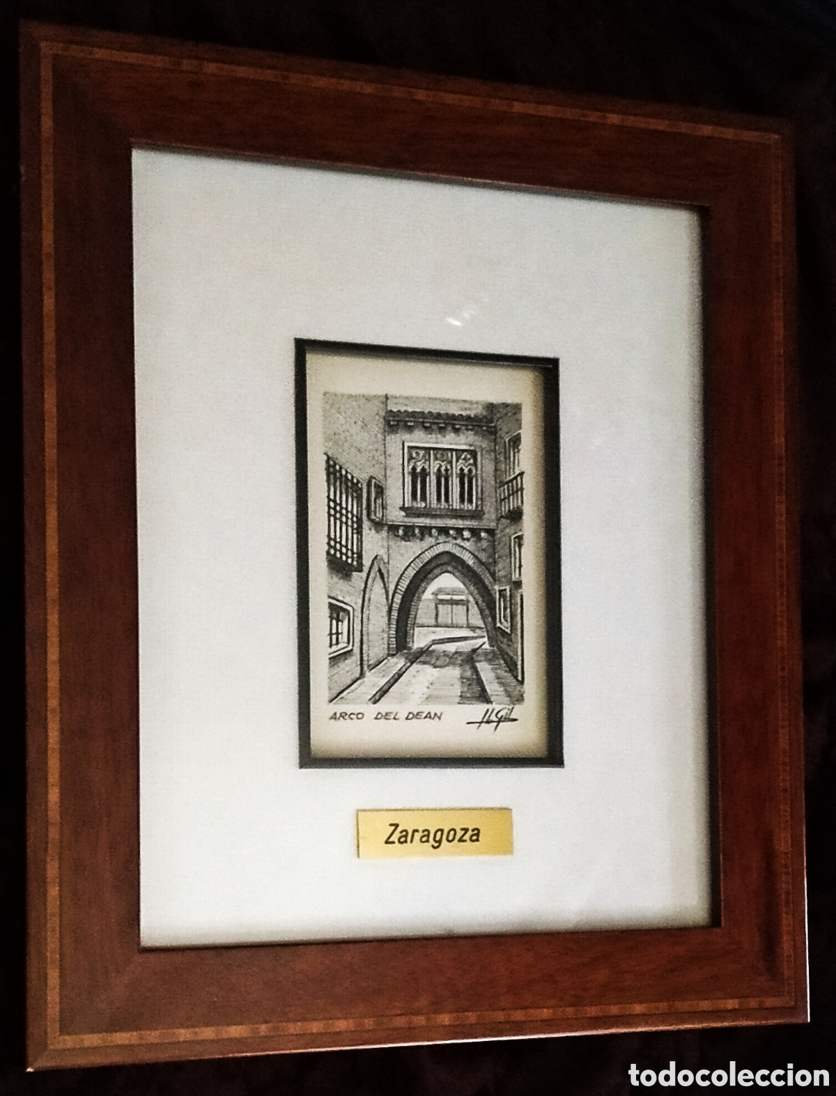 Arte: DIBUJO a TINTA (Plumilla) / (REALISMO). * ARCO DEL DEAN * FDO.: I. L. GIL (IGNACIO LORENZO GIL)