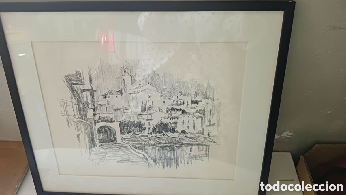 Arte: Dibujo a l&aacute;piz firmado por Girona Segura