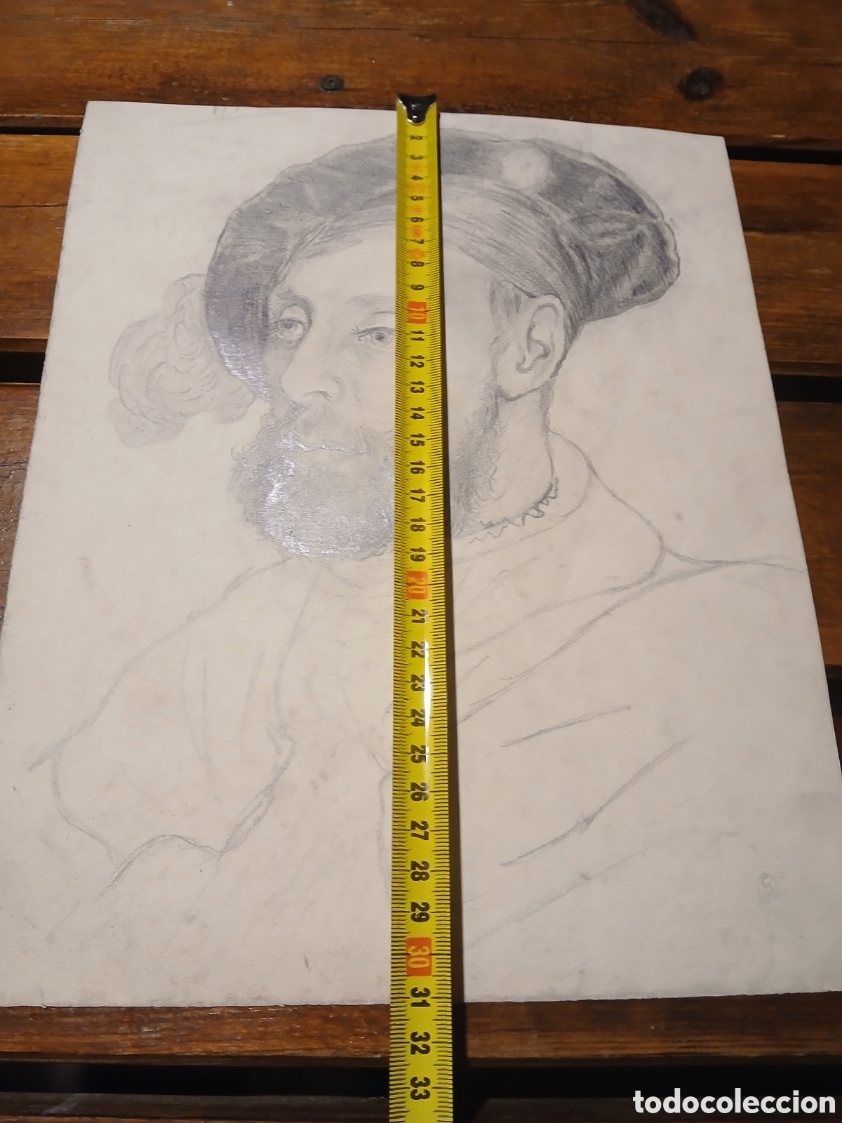 Arte: Dibujo antiguo original - Foto 5