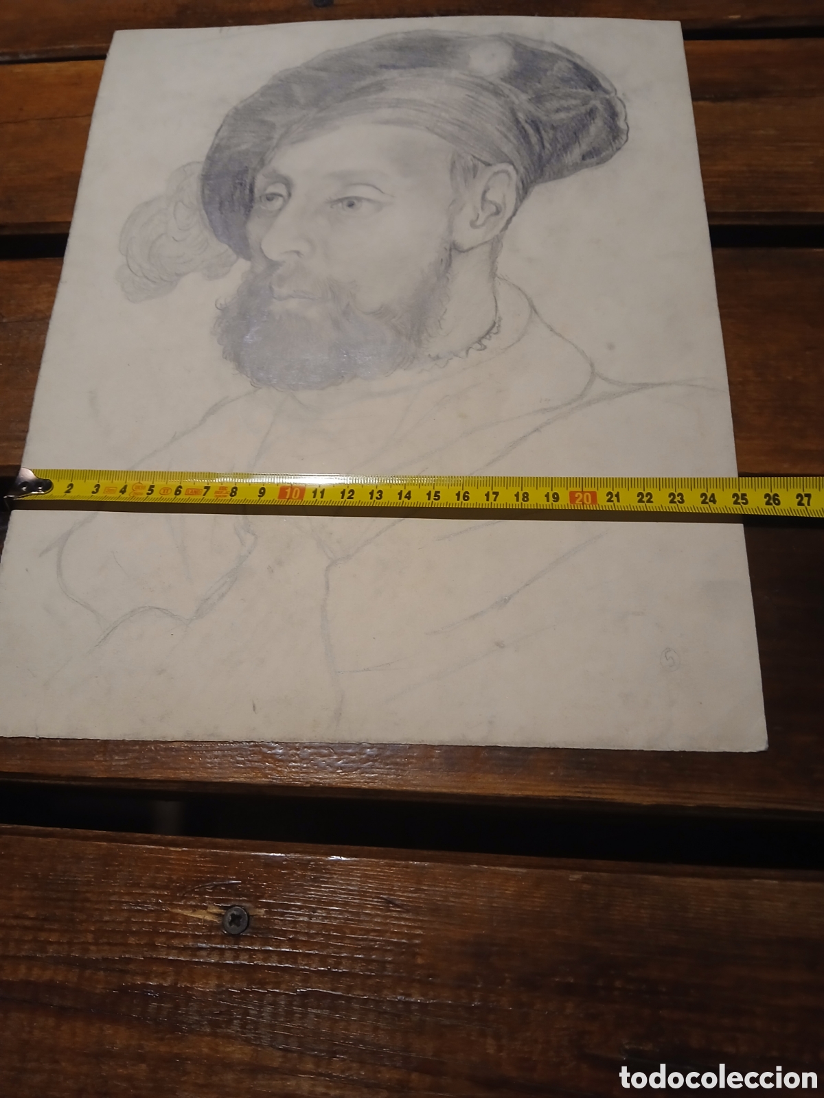 Arte: Dibujo antiguo original - Foto 6