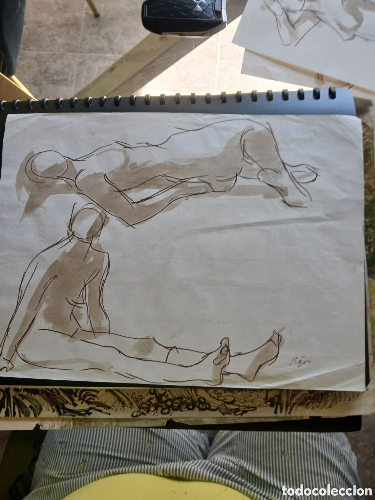 Arte: Dibujo pintado por las dos parte