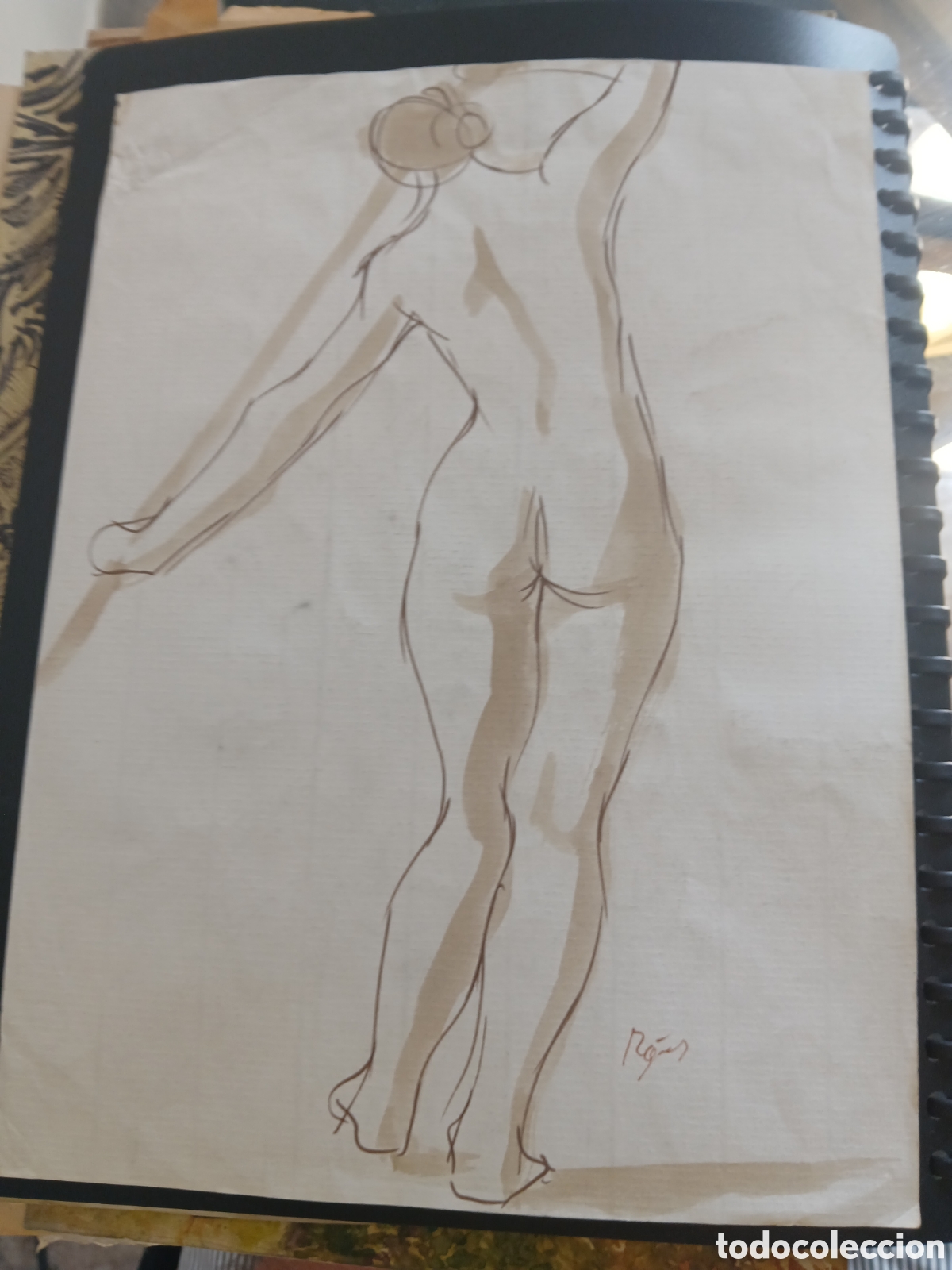 Arte: Dibujo pintado por las dos partes