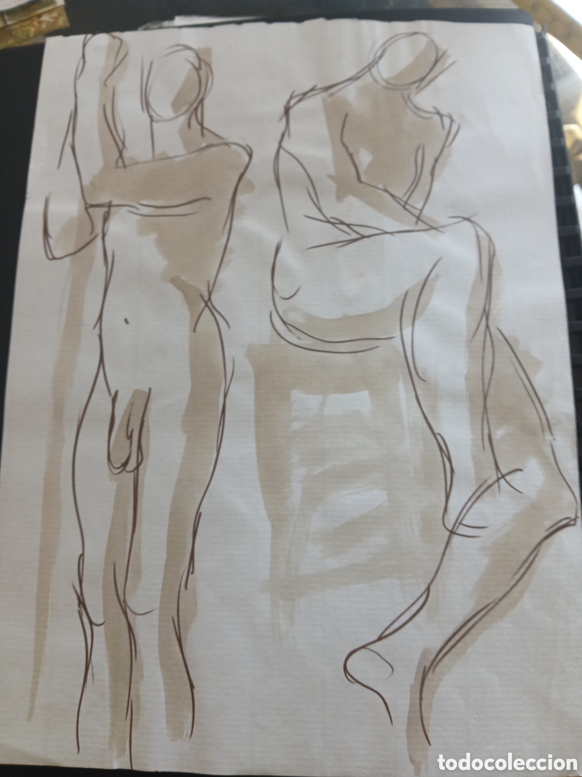 Arte: Dibujo pintado por las dos partes