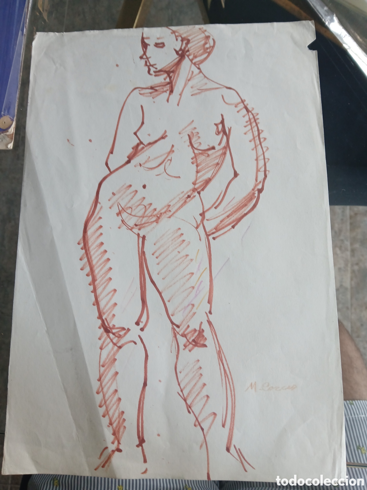Arte: Dibujo firmado m garces