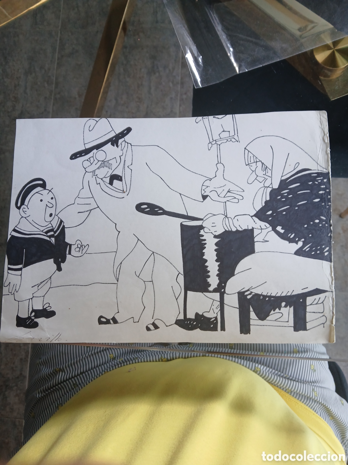 Arte: Dibujo original firmado