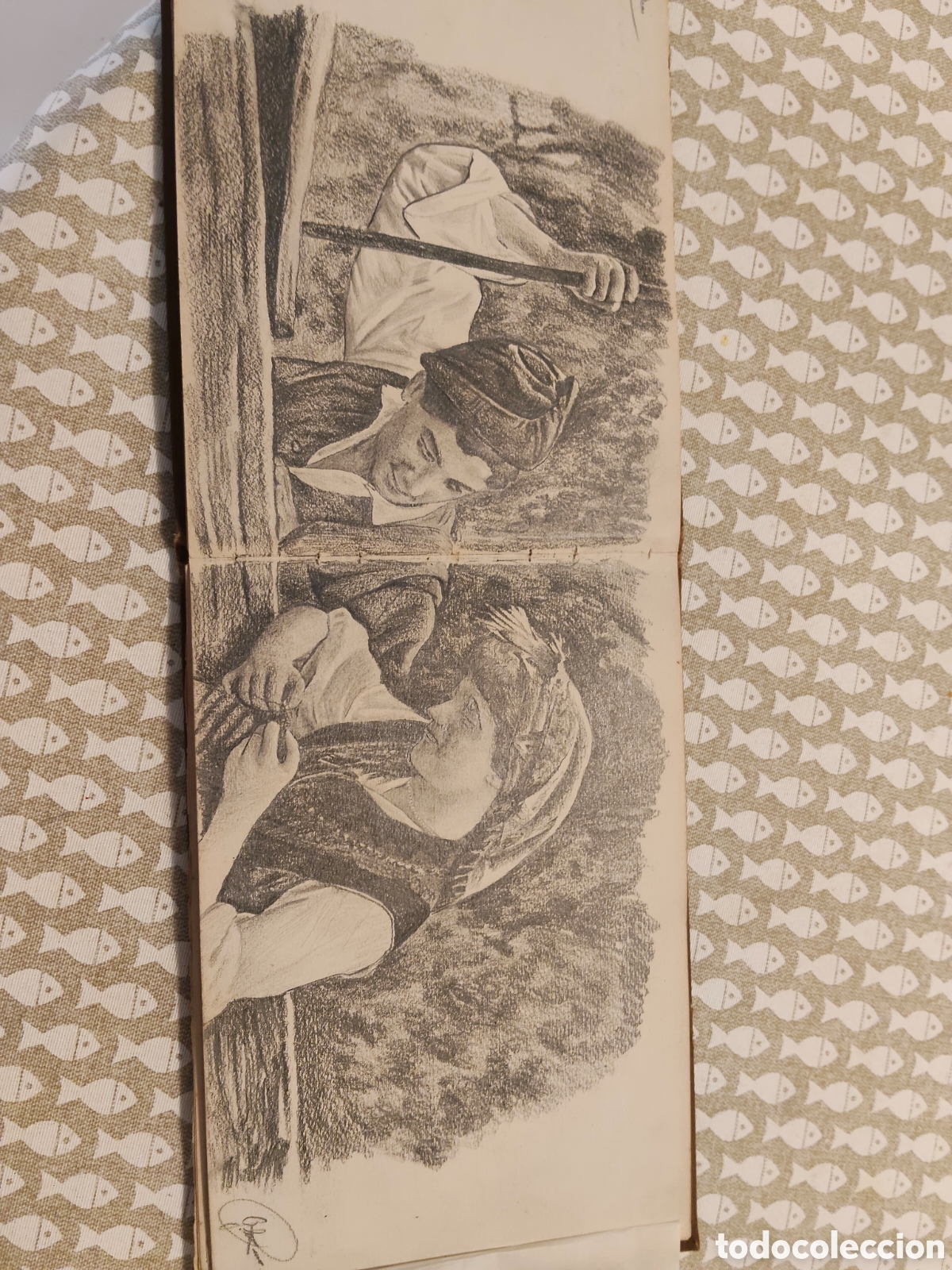 Arte: Impresionante dibujo sobre papel firmado