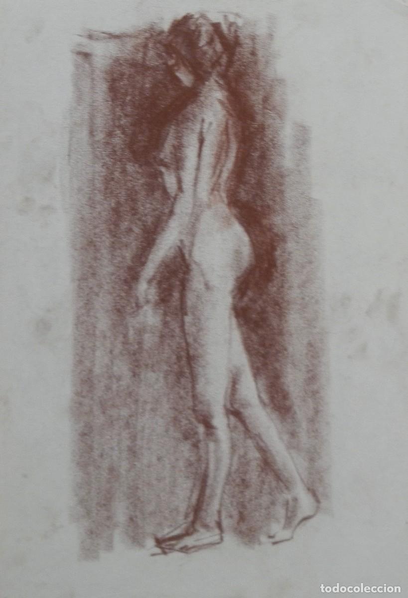 Arte: Manuel Vicente Mora. Carboncillo sobre papel. &rdquo;Desnudo femenino&rdquo;. Sin firmar. 31x22 cm.