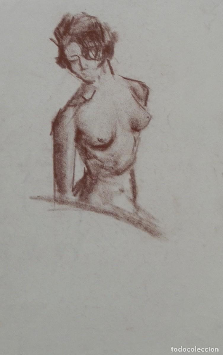 Arte: Manuel Vicente Mora. Carboncillo sobre papel. &rdquo;Desnudo femenino&rdquo;. Sin firmar. 31x22 cm.