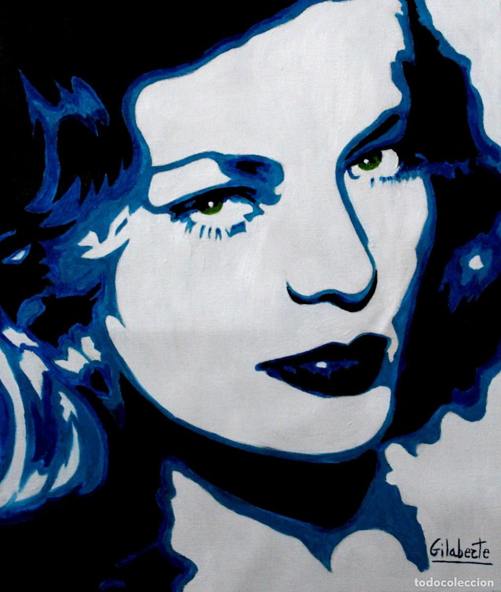 Arte: Lauren Bacall obra de Mercedes Gilaberte