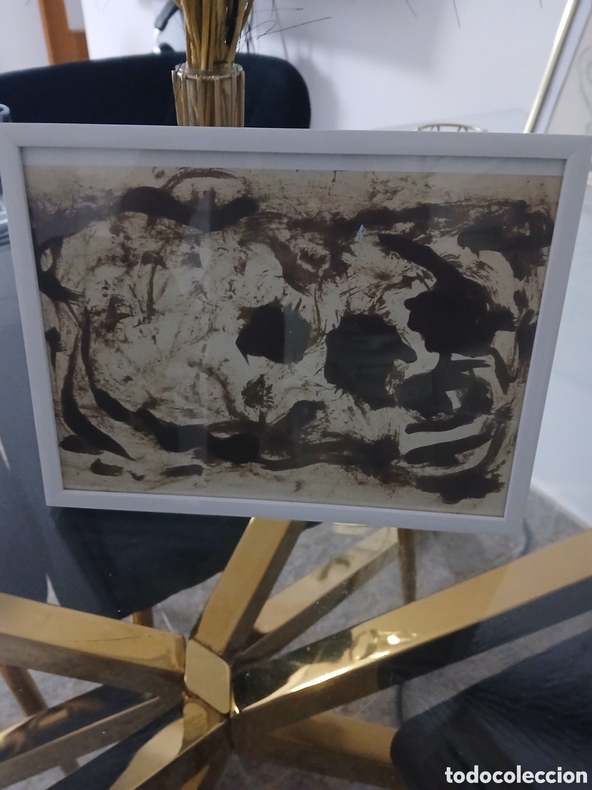 Arte: Dibujo antiguo enmarcado
