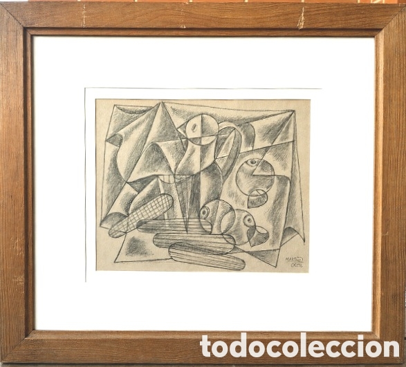 Kunst: NICOL&Aacute;S MART&Iacute;NEZ ORTIZ DE Z&Aacute;RATE (BILBAO, 1907-MADRID,1990) &rdquo;BODEG&Oacute;N &rdquo; l&aacute;piz (17.5 x 21)Par&iacute;s1925-28