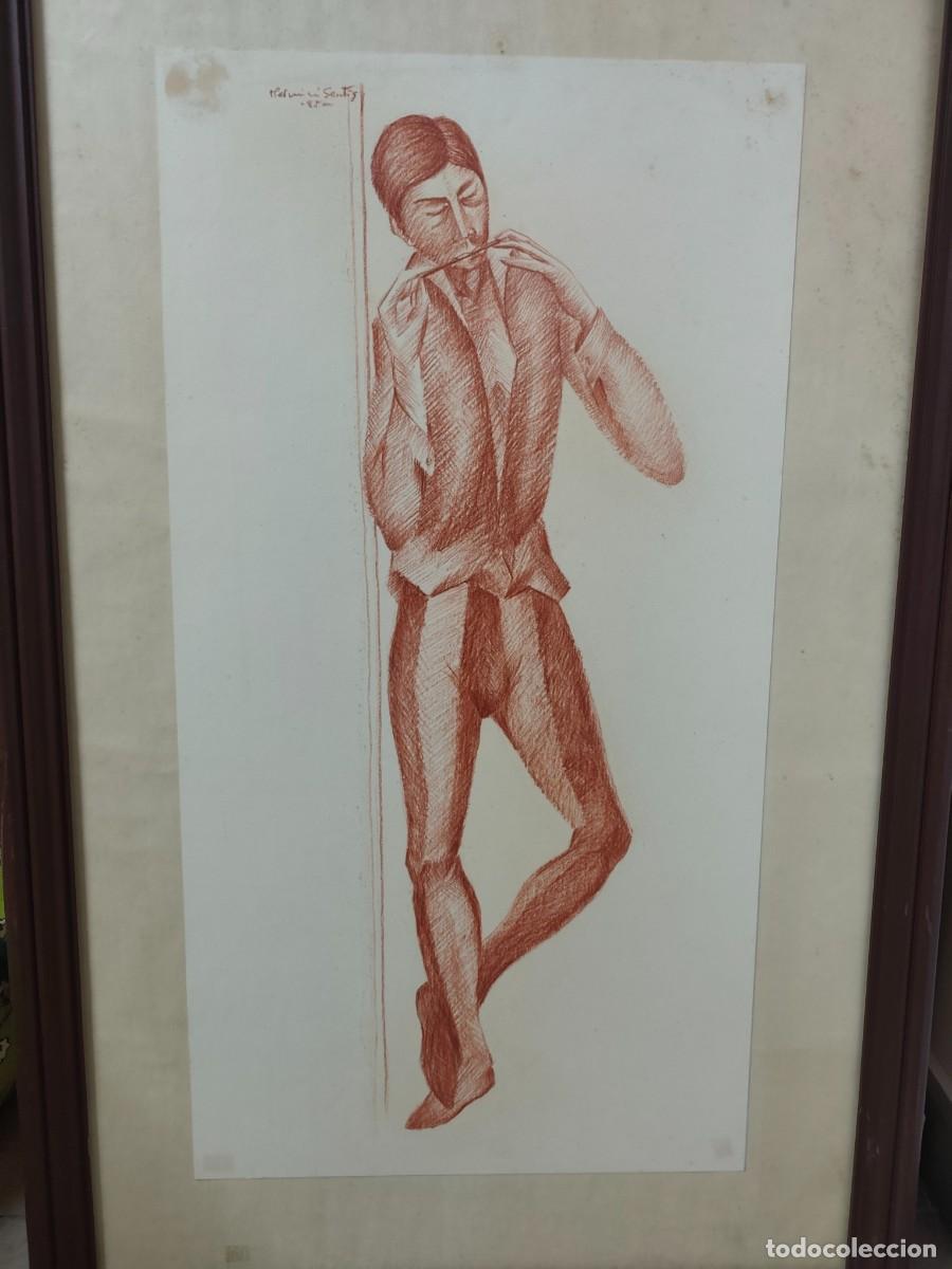 Arte: Dibujo Herminio Sentis 1980 influencias Picassianas
