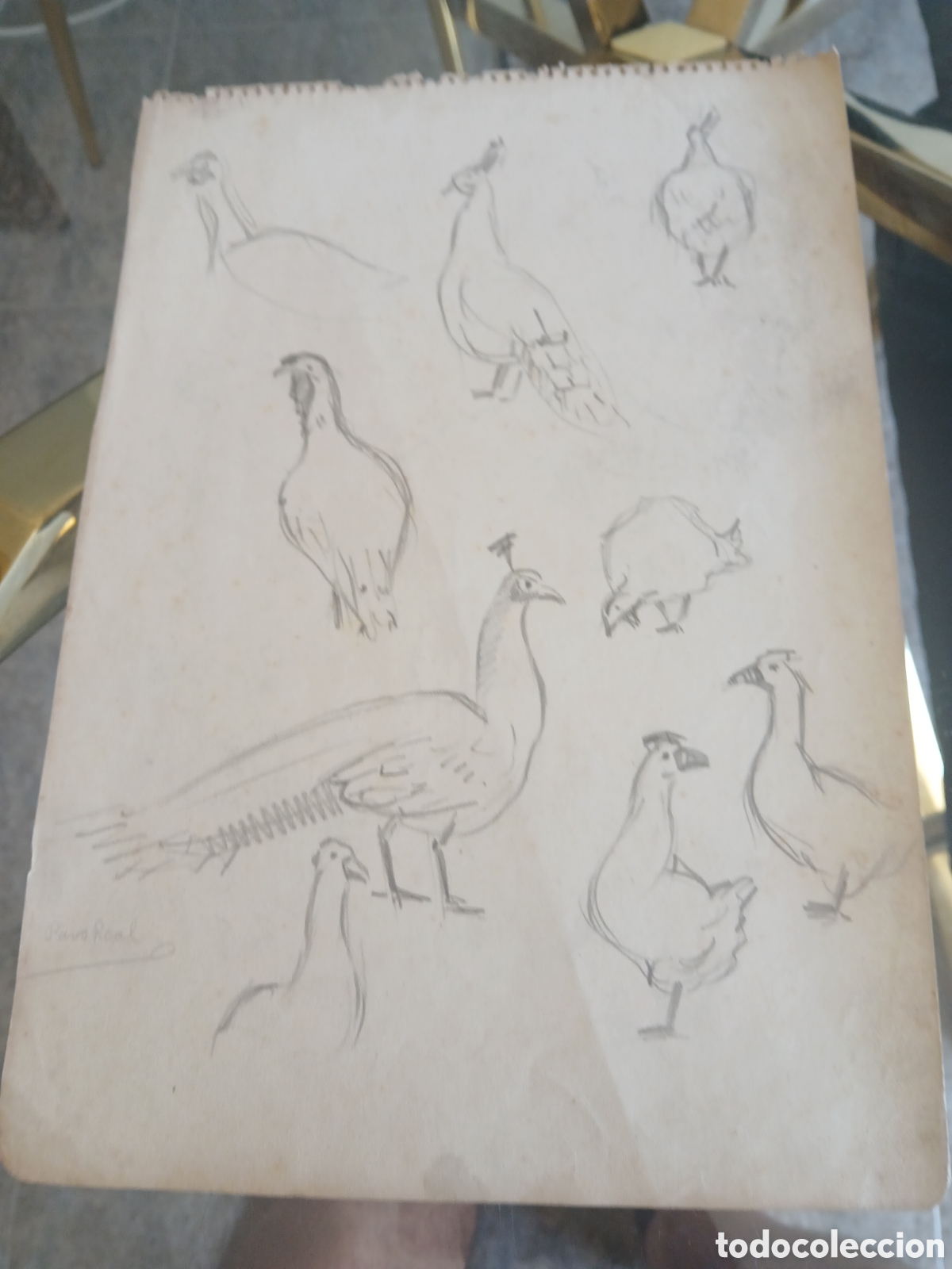 Arte: Dibujo pintado por dos partes