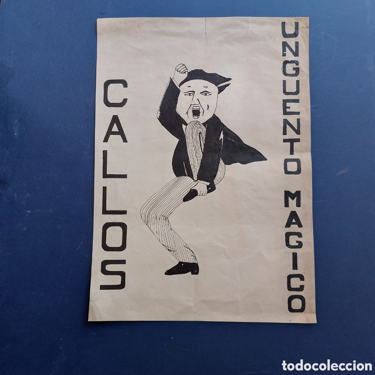 Arte: &rdquo;CALLOS UNGUENTO MAGICO&rdquo; ORIGINAL VI&Ntilde;ETA PUBLICITARIA