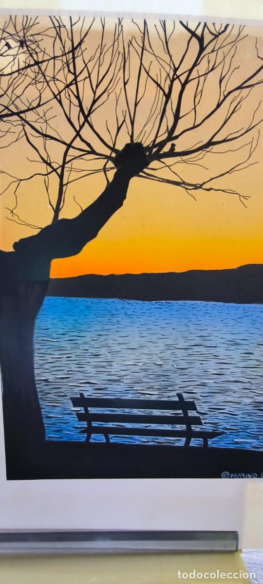 Arte: Dibujo: &rdquo;Atardecer&rdquo; realizado con la tecnica de la aerografia. 1986