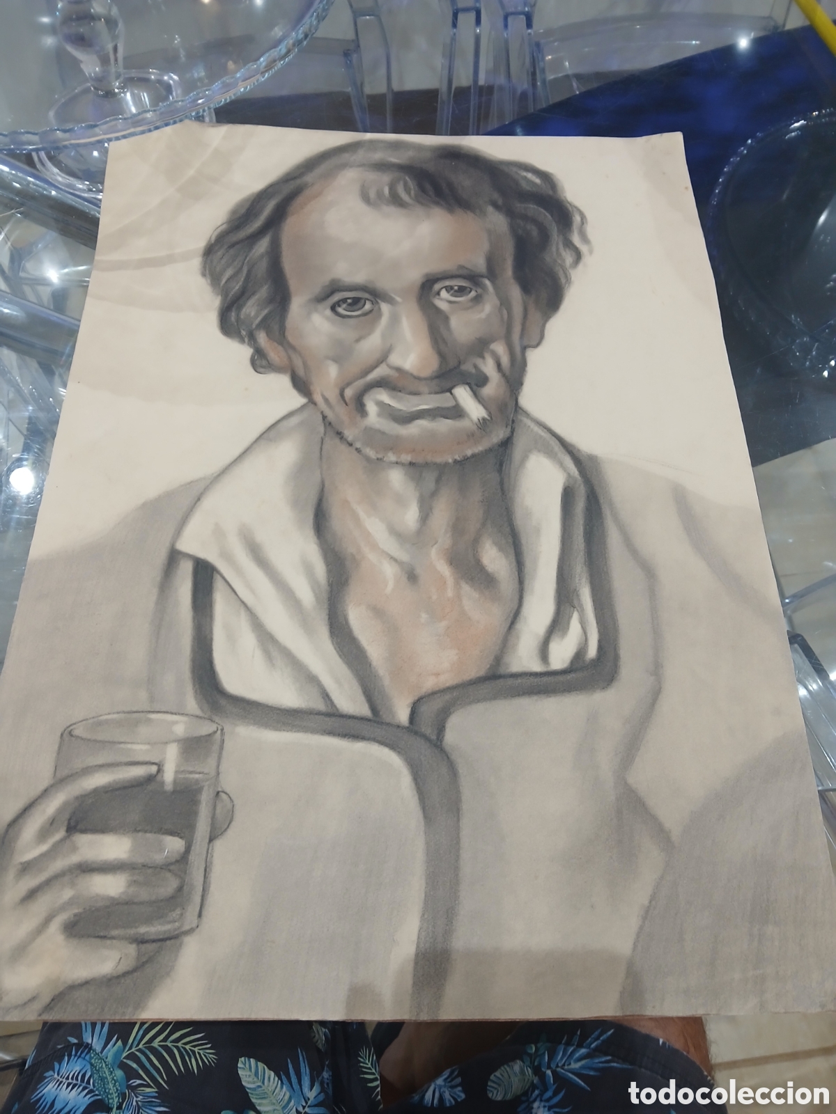 Arte: Dibujo firmado sin identificar