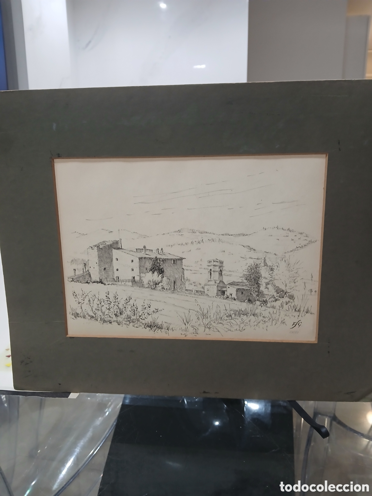 Arte: Dibujo a plumilla firmado sin identificar