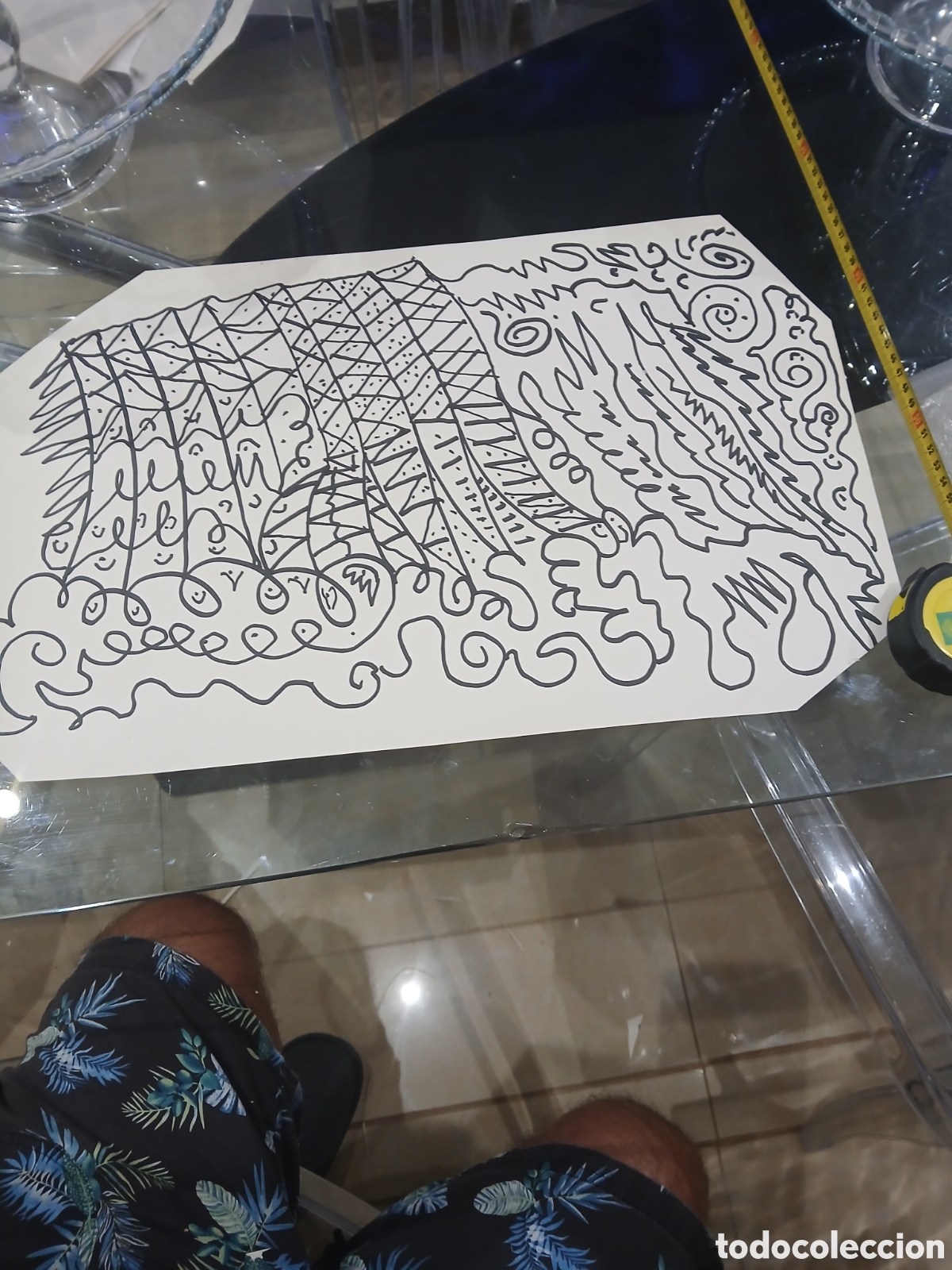 Arte: Dibujo original sin identificar - Foto 1