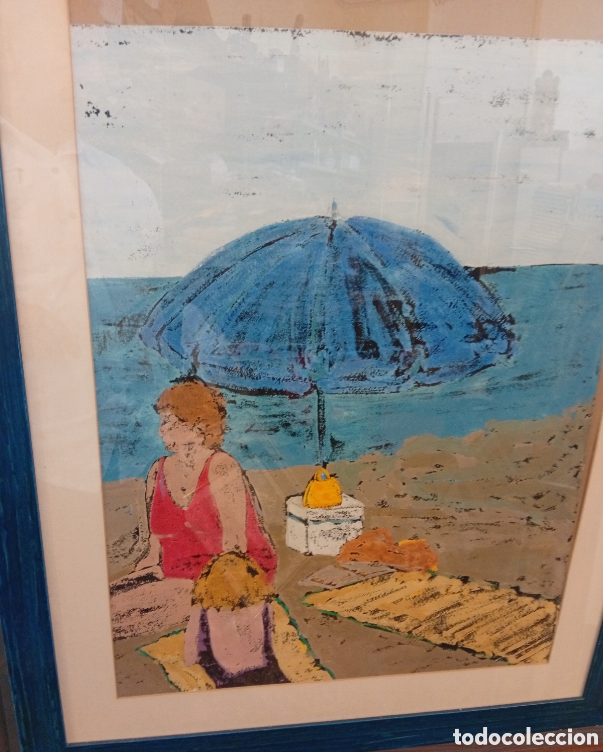 Arte: Pintura gallega t&eacute;cnica mixta firmada y deficada