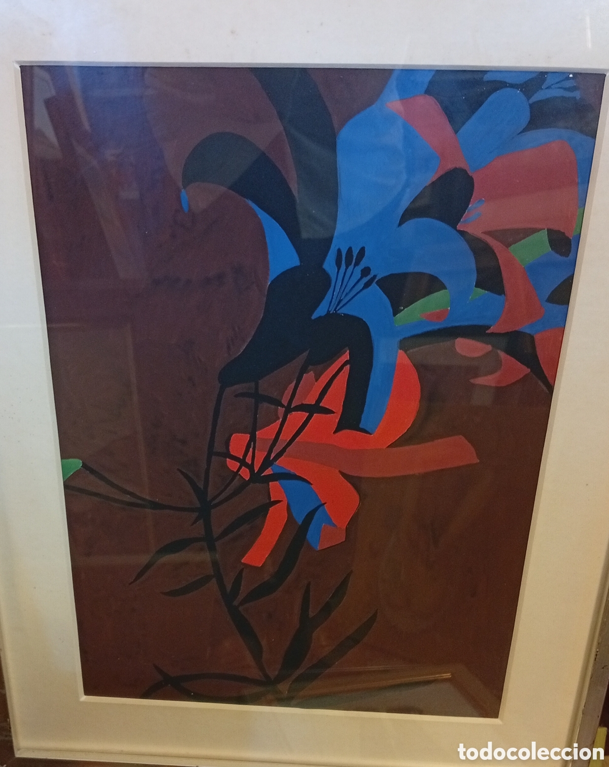 Arte: Pintura gallega t&eacute;cnica mixta firmada